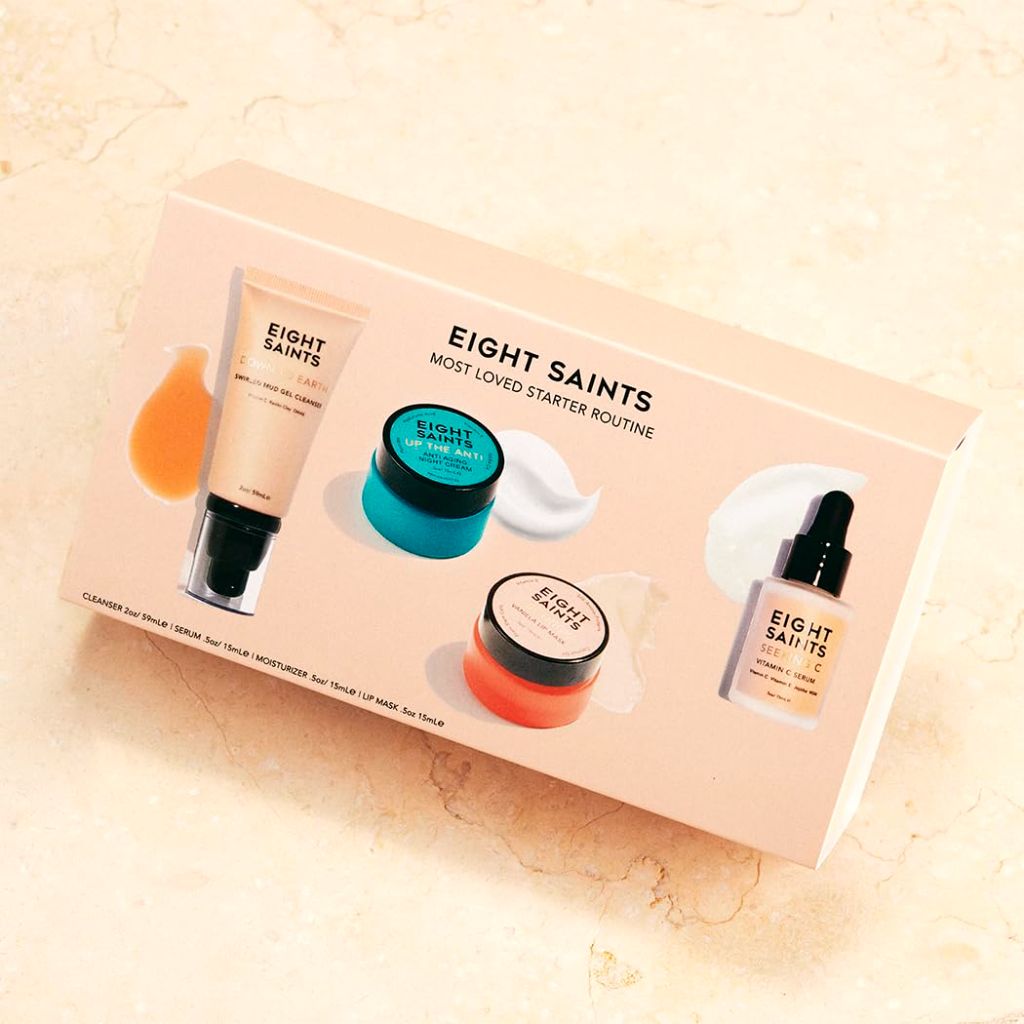 Eight Saints Most Loved Starter Routine Skincare Set, 0.5oz/15ml