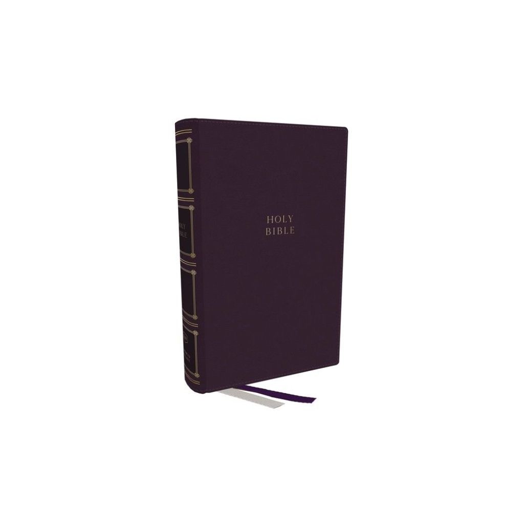 KJV Compact Center-Col Ref Bible, Purple Leathersoft, Comfort Print, Thumb Index