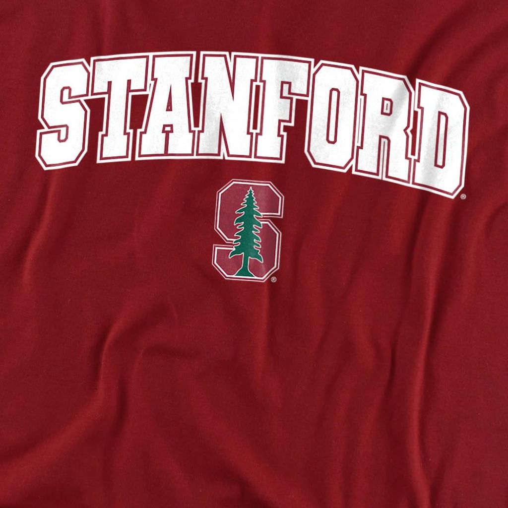 LOGOVISION Stanford University Arch Logo Unisex Adult T Shirt, Cardinal, X-Large
