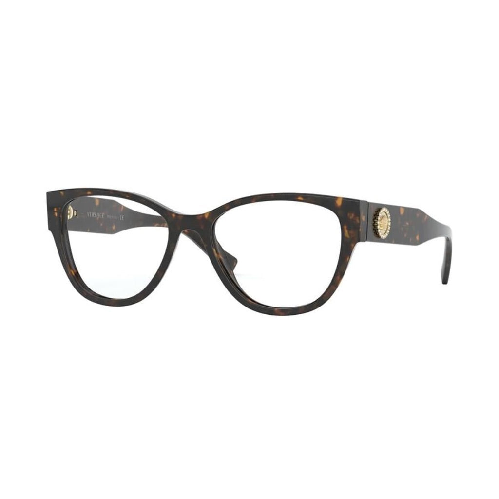 Versace VE3281BA 108 Eyewear Frames - Dark Havana, 53mm