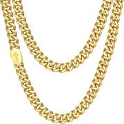 VNOX Cross Necklace for Men - Solid Gold Plated