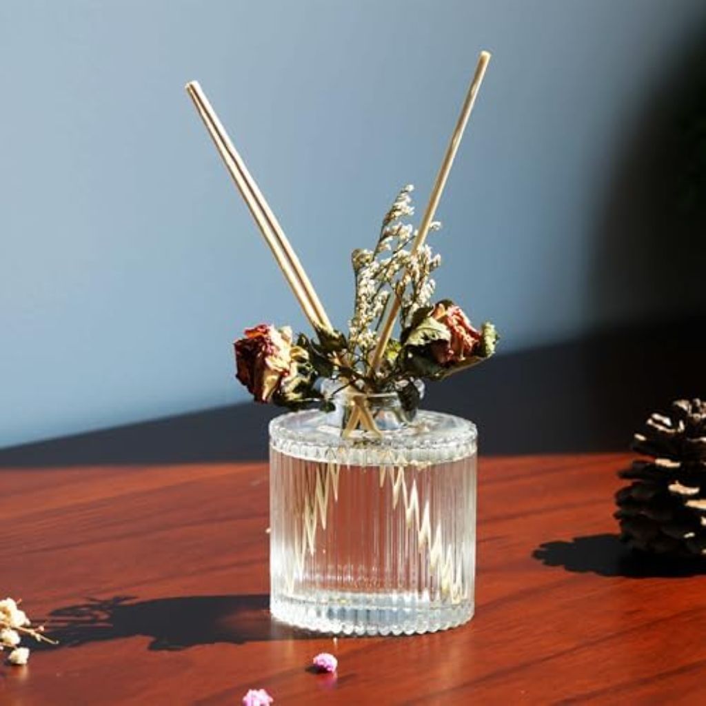 UCC Pure Orange Premium Scented Diffuser with Flower Sticks Fragrance, 3.38oz