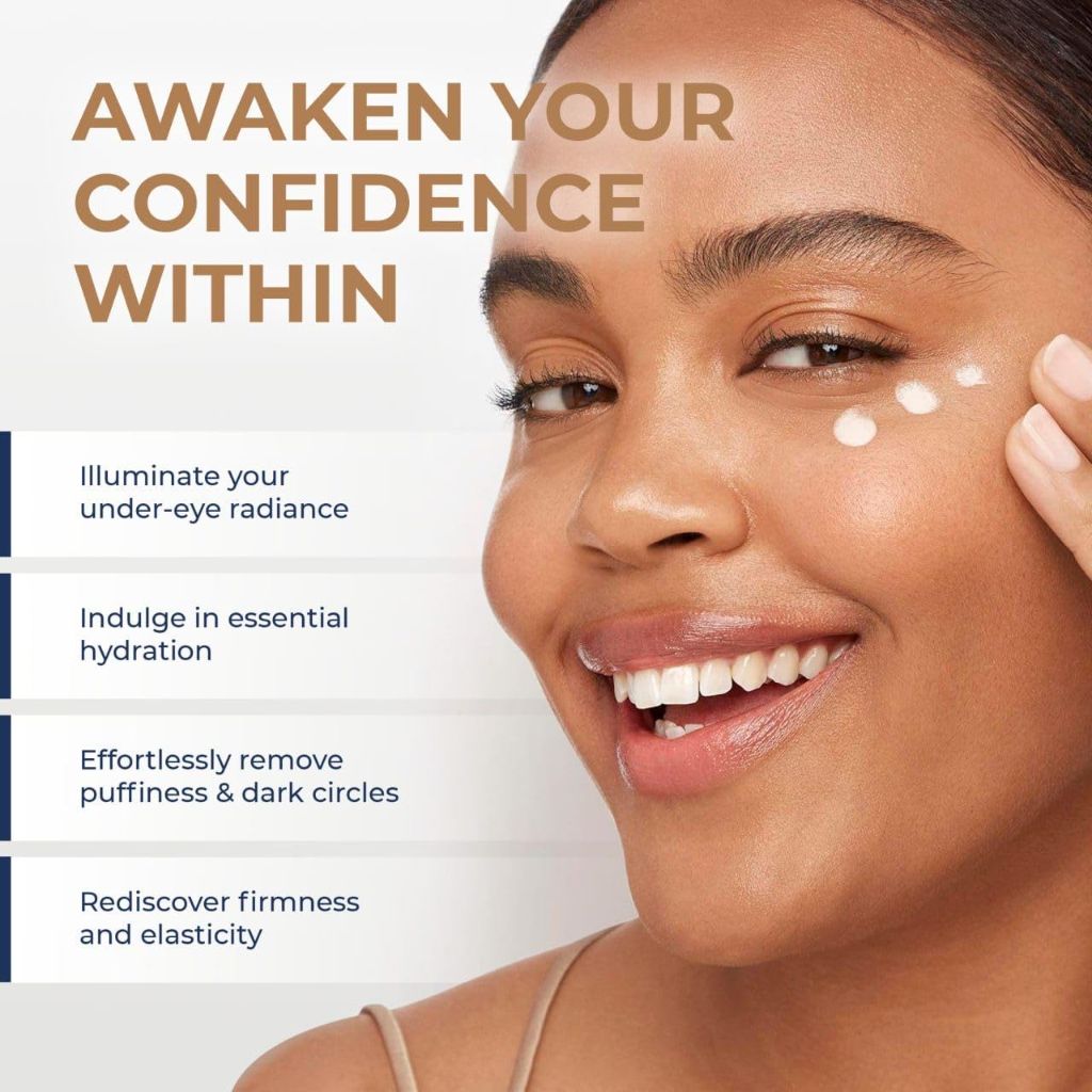 CARESILK Caffeine Eye Cream for Puffy Eyes Treatment + Hyaluronic Acid & Squalane - 0.5oz