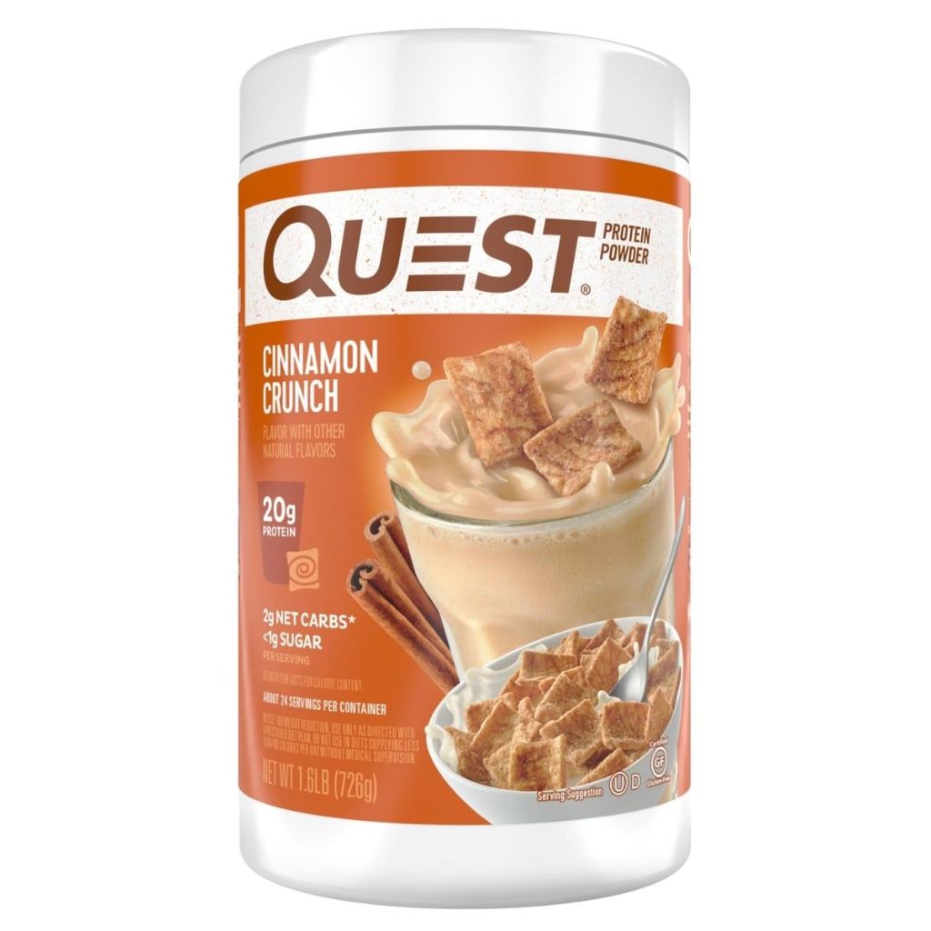 Quest Protein Powder  Cinnamon Crunch  20g Protein  1.6 lb.  25.6 oz