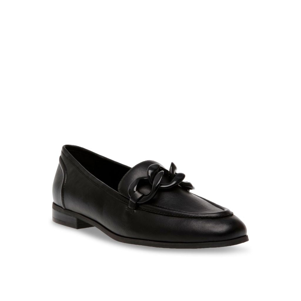 Anne Klein Women's Braxton Chain Slip on Loafers Black - 5.5