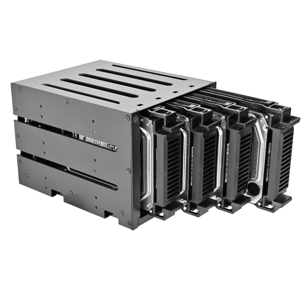 Silverstone FS304-V Three 5.25" Bay to Four 3.5" SAS 12G / SATA 6G Trayless Hot-swap Cage