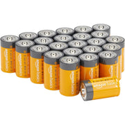 Amazon Basics 1.5 V Alkaline Batteries - D Cell - 24 Pack