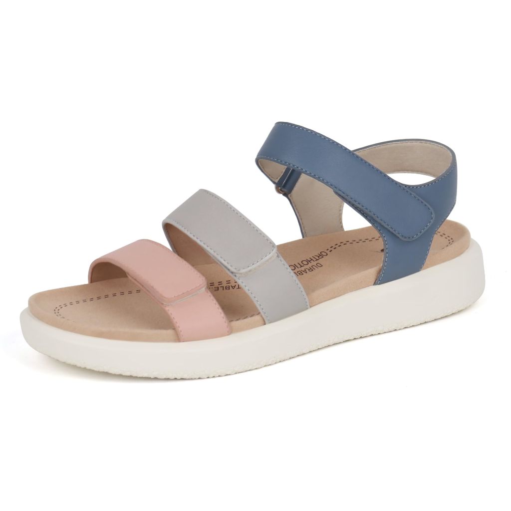 ORTOREX Women's Orthopedic Arch Support Sandals, Multicolor, Size 7