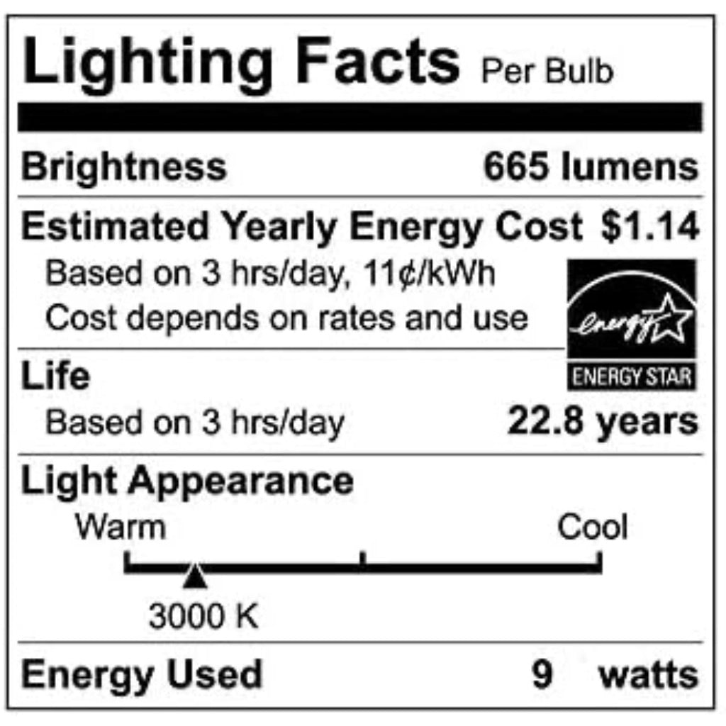 Ecosmart Bright White LED BR30 Dimmable Flood Bulb, 65W Replacement, 9 Watt, 655 Lumens - 3000K - Indoor/Outdoor Rated (6-Pack)