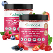Adndale 400 mg Magnesium Glycinate + Gummies, 180 ct