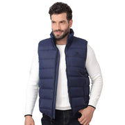 SZ S, CAMEL CROWN Puffer Vest Men Quilted Winter Padded Sleeveless Jackets | Blue