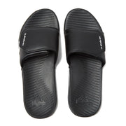 Quiksilver Men's BRIGHT COAST ADJUST Sandal, Black/White/Black, 8 Medium US