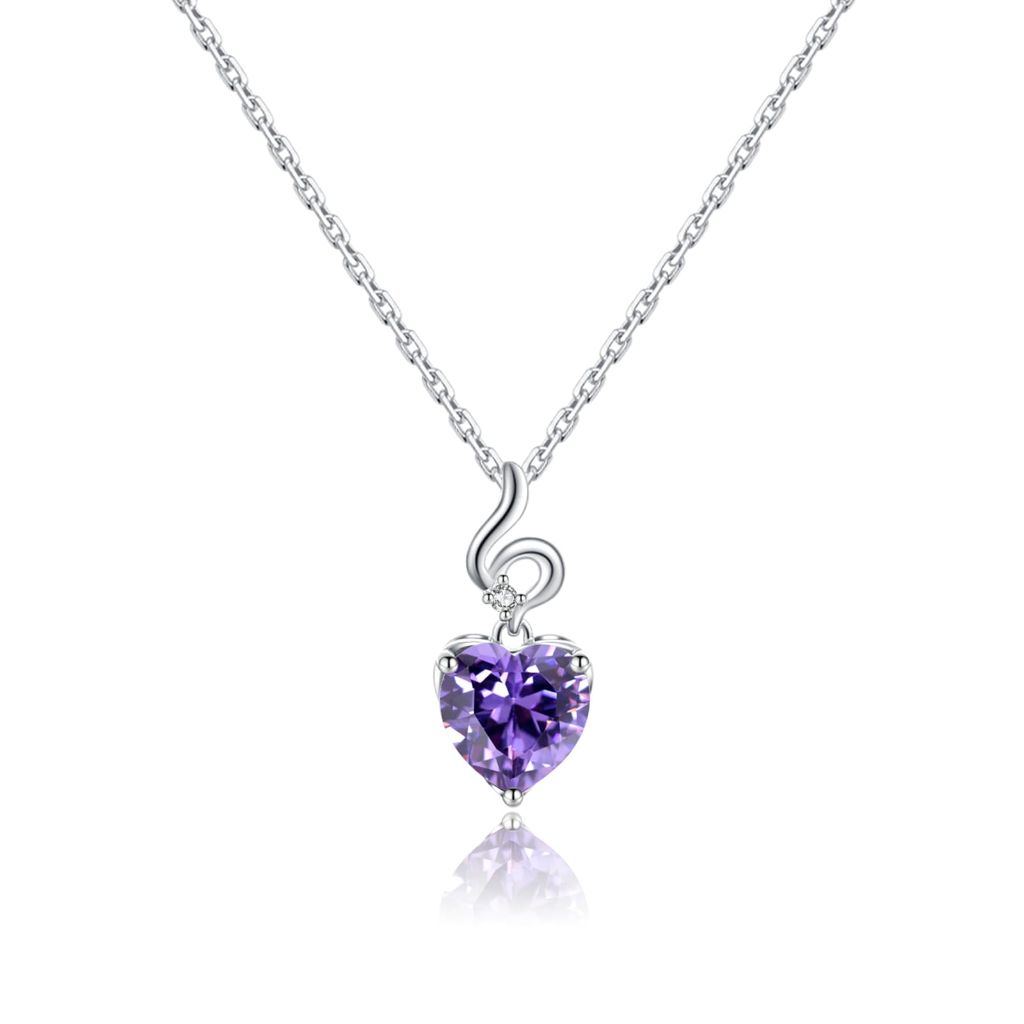 E Heart Necklace for Women | Engraved 'I Love You' Pendant