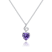 E Heart Necklace for Women | Engraved 'I Love You' Pendant