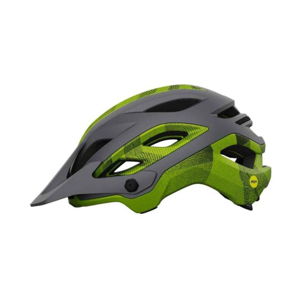 Giro Merit Spherical Adult Dirt Bike Helmet - Matte Metallic Black/Ano Lime - Size S (51-55 Cm)