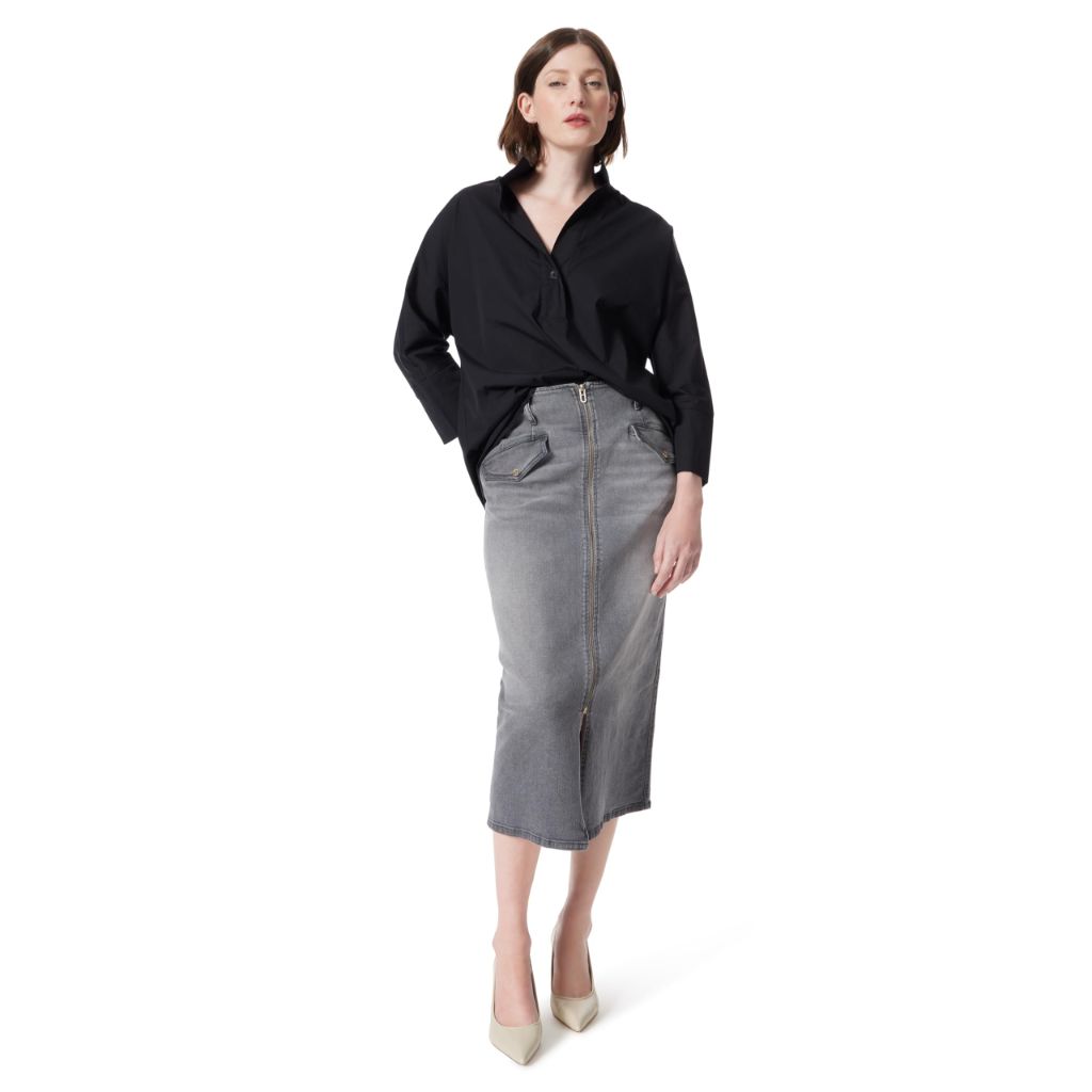 DO by Dee Ocleppo Womens Hailey Stand Collar Shirt Standard, Black - XL