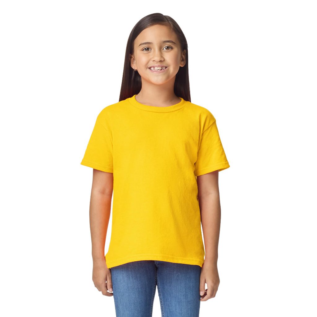Gildan Youth DryBlend T-Shirt, Style G8000B, 2-Pack, Daisy, Small