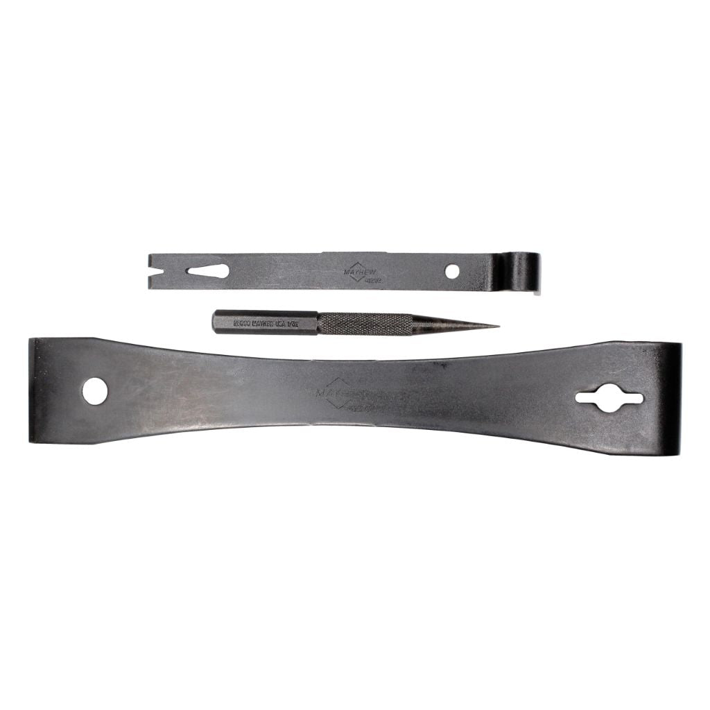 Mayhew Tools 98606 Utility Bar Set, Black Oxide Finish, 3-Piece Trim Kit