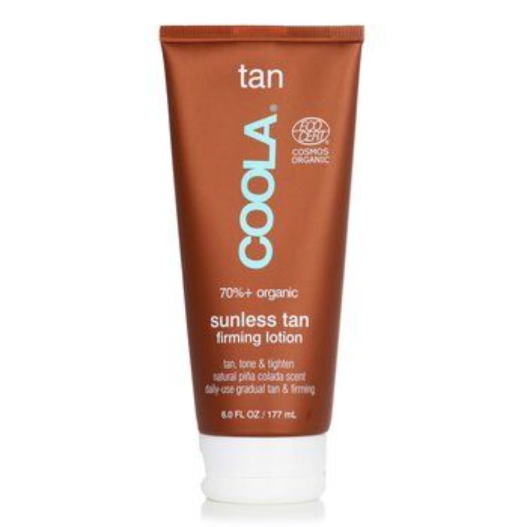 COOLA Organic Sunless Tanning Lotion  Self Tan Firming Lotion & Skin Care  Piña Colada  6 fl oz