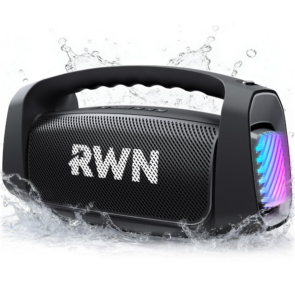 RWN Outdoor Bluetooth Waterproof Speaker  (Black)