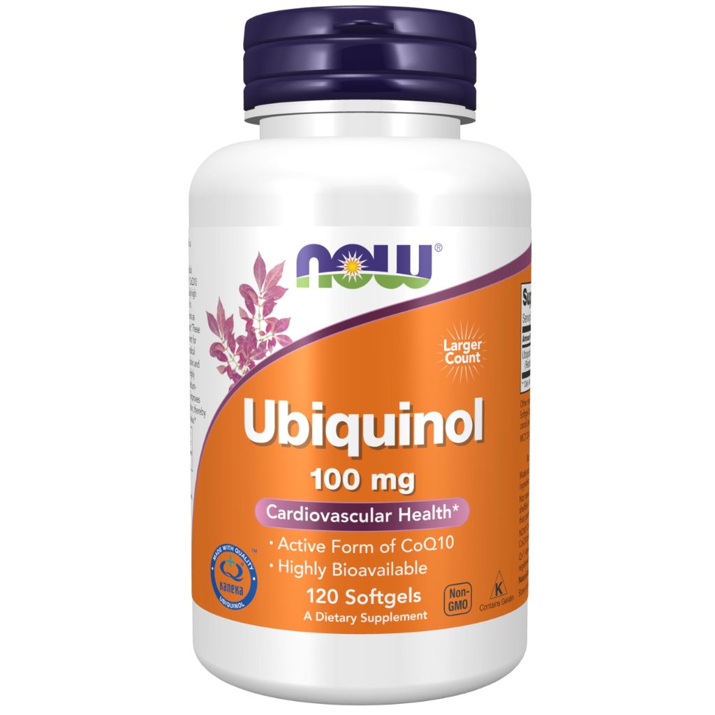 Now Supplements, Ubiquinol 100 mg, 120 Soft gels