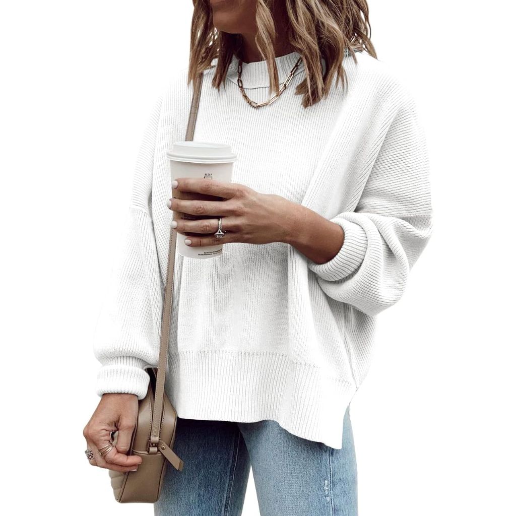 Imily Bela Women's Oversized Tunic Sweaters, Large