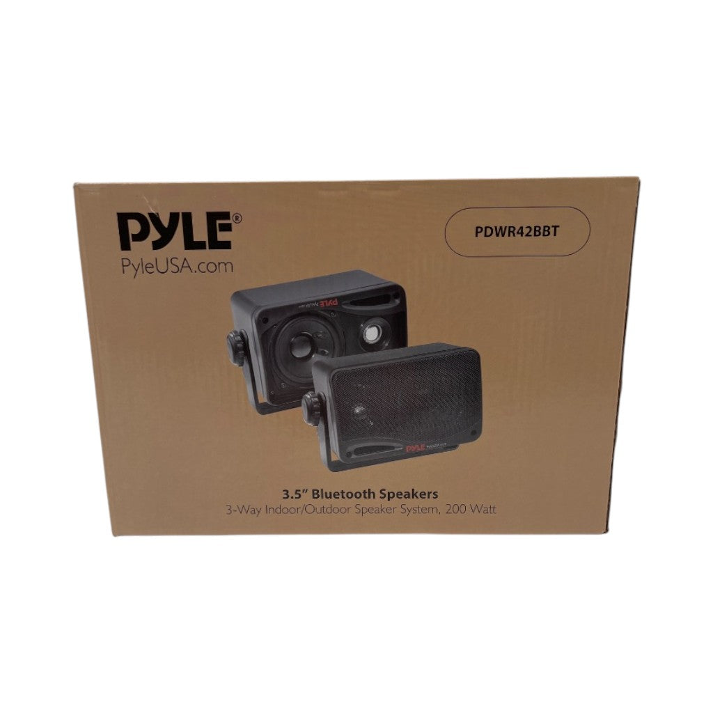 PYLE - Outdoor Waterproof Wireless Bluetooth - Black