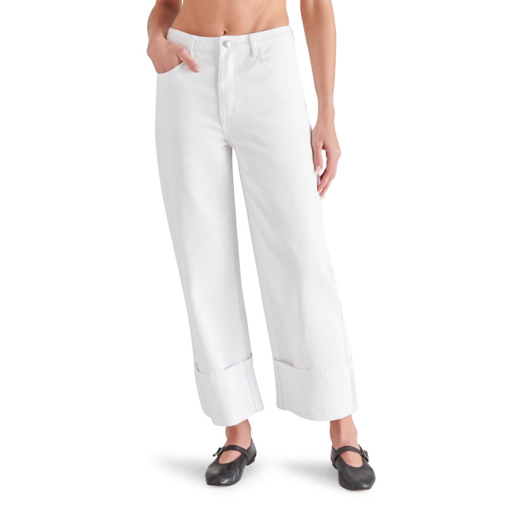 Steve Madden Apparel NOELIE Pant, White, 27