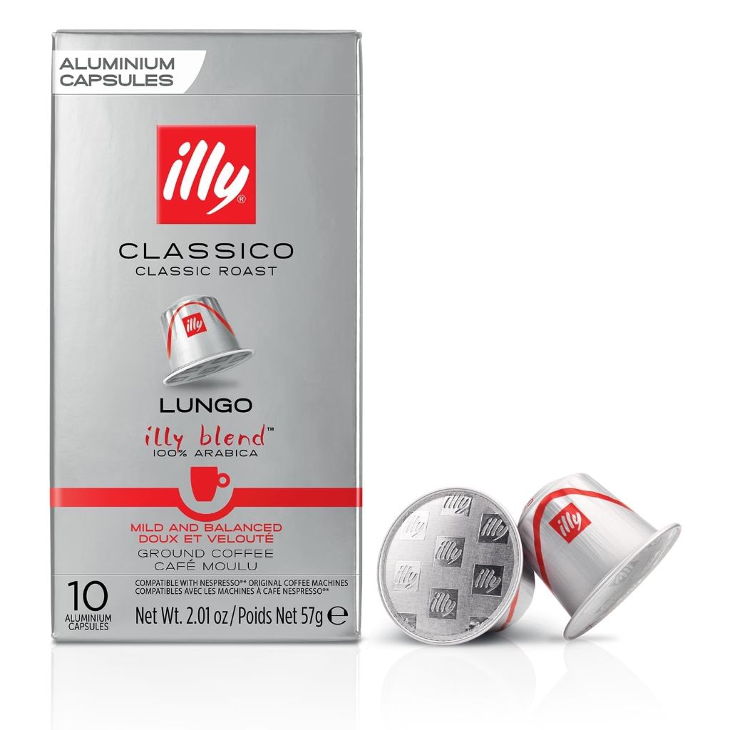 Illy Single-Serve Coffee Capsules Bold Roast Lungo  - 10 Count