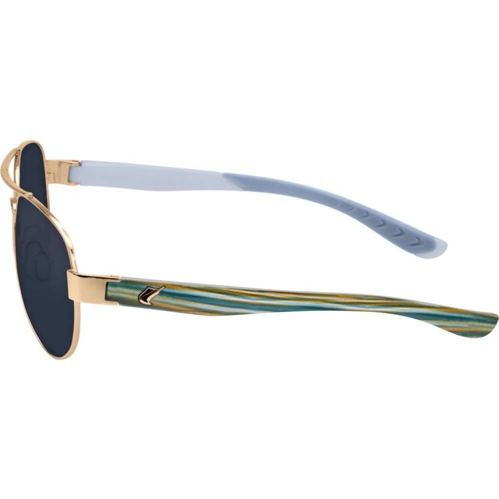 Fin-Nor Surf Candy Sunglasses - Soft Gold/Brown/Blue Frame, Gray PC Lens