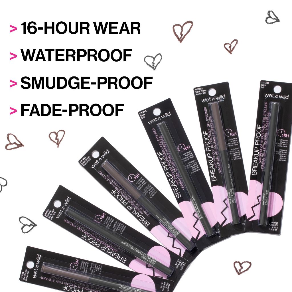 Wet n wild Mega Last Breakup Proof Waterproof Retractable Gel Eyeliner - Brick Brown