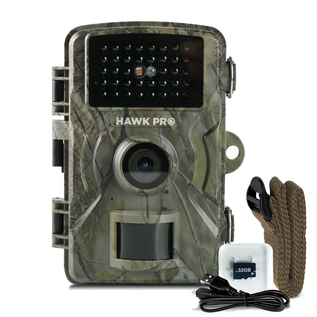 HAWKPRO DL-002 Trail Camera (Non-Cellular) - 60MP Game Camera with Night Vision