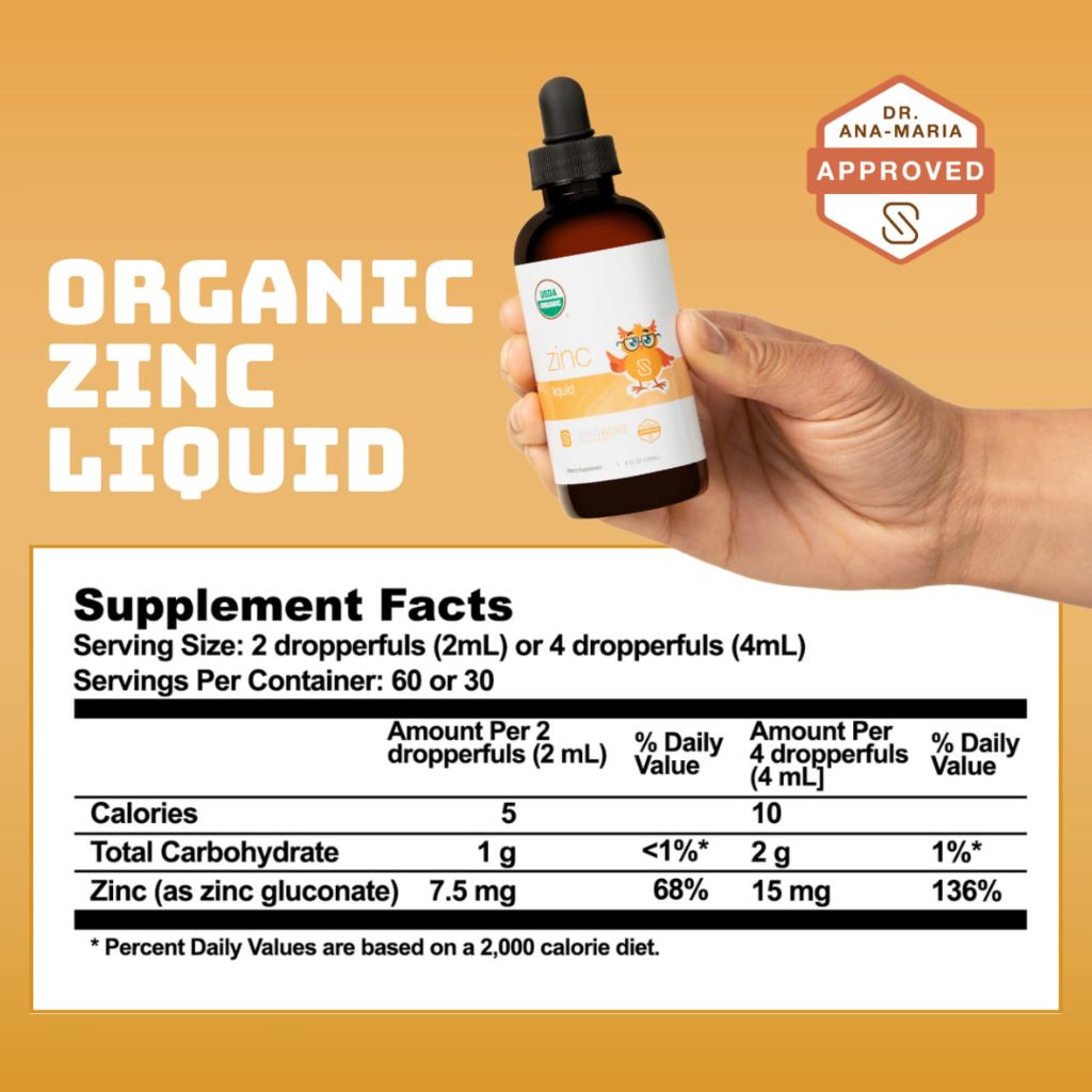 Serawise Organic Liquid Zinc by Dr. Ana Maria Temple | 4 Fl Oz