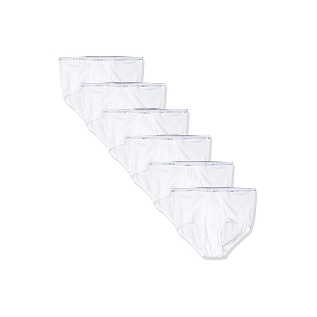 Hanes Men's Tagless Briefs - White, Size Small (6 Pack)