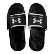 Under Armour Men's Ignite Select Slider Sandal - Black/White, Size 13