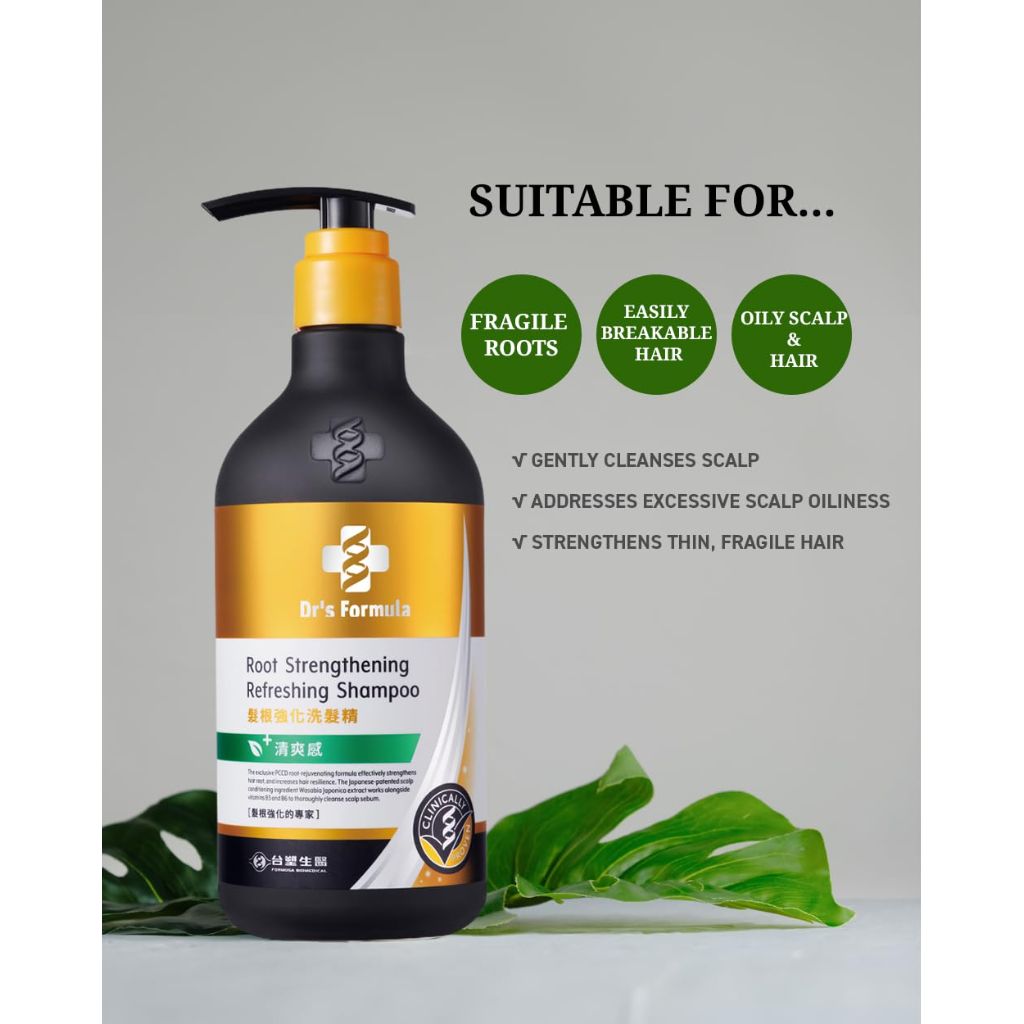 Dr's Formula Root Strengthening Refreshing Shampoo for Oily Scalp - 20.46 Fl Oz.