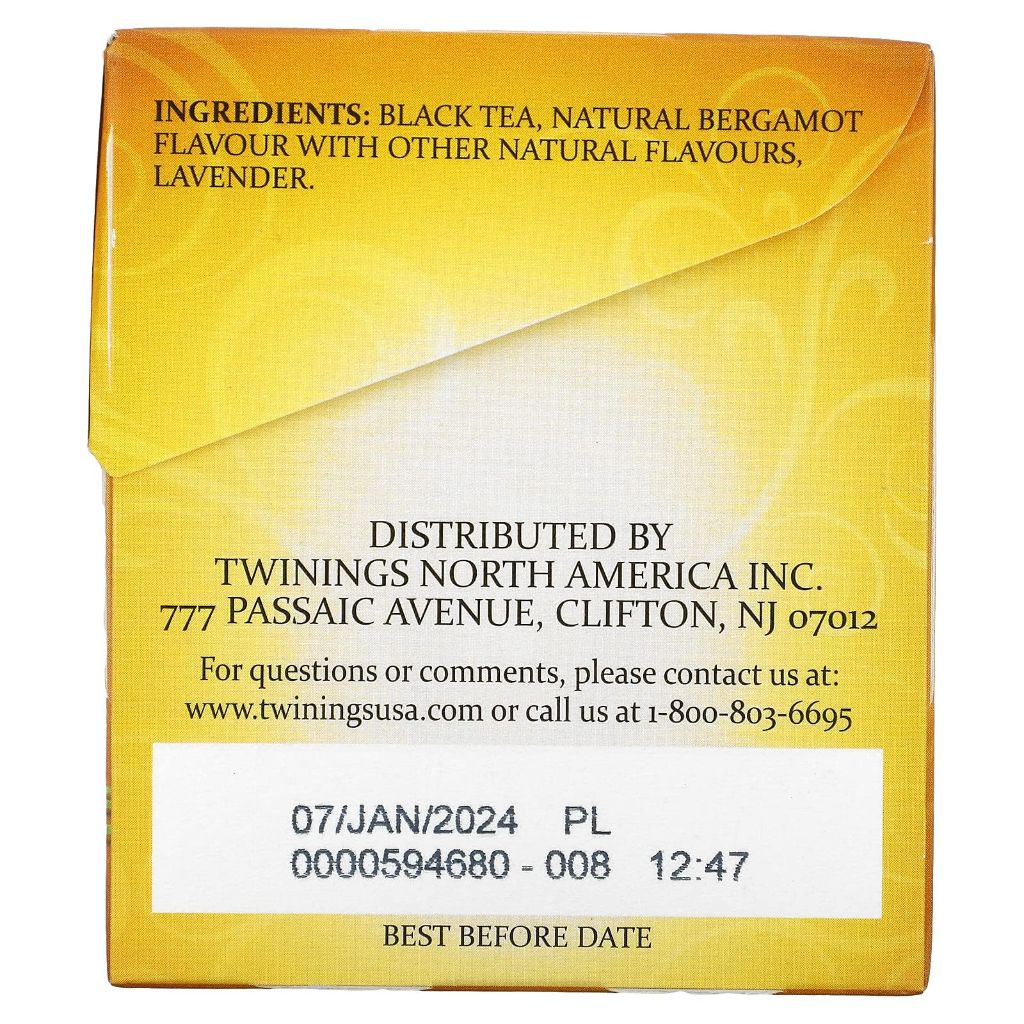 Twinings Tea Earl Grey Lavender Tea Bags - 20 Count