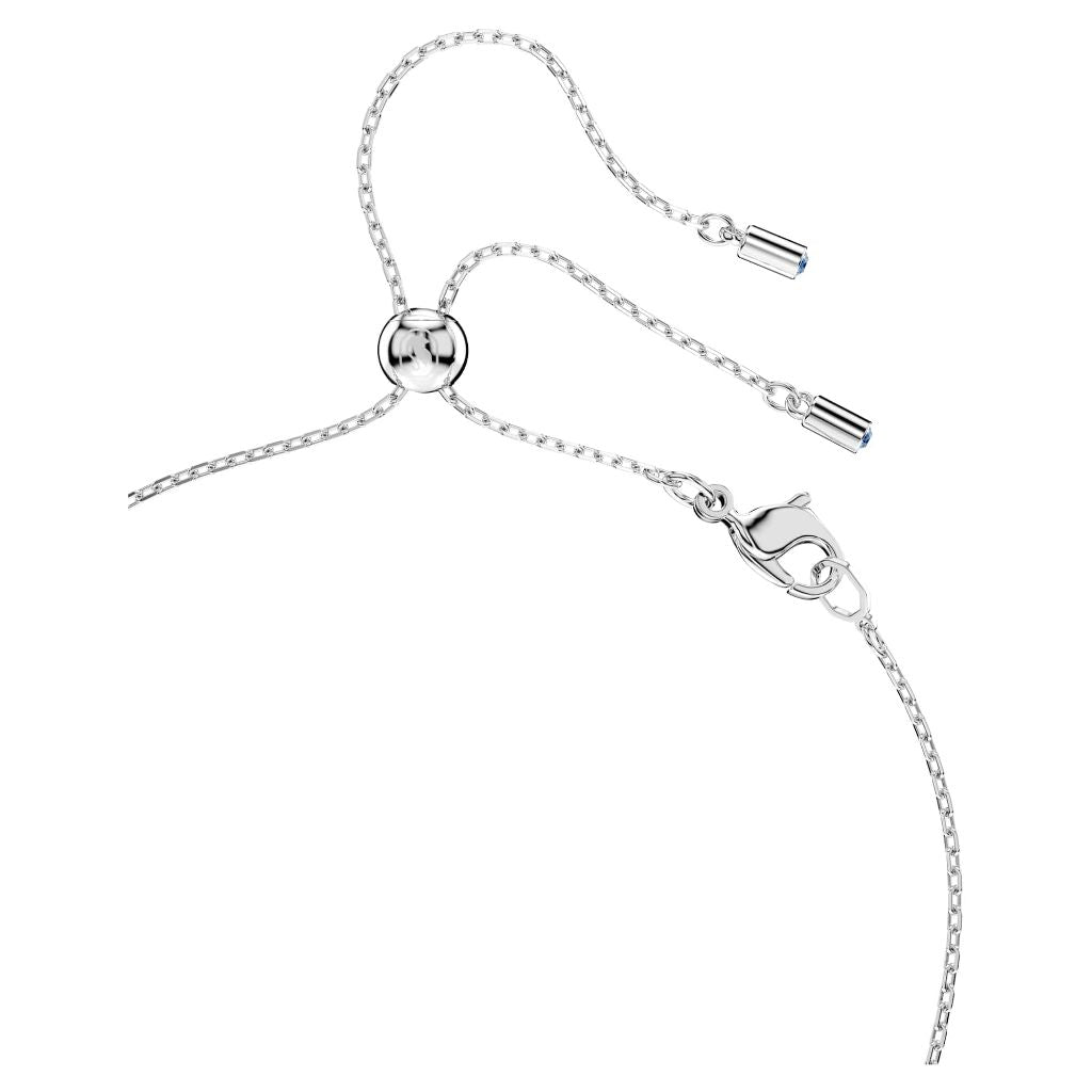 Swarovski Mesmera pendant, Pear cut - White, Rhodium plated
