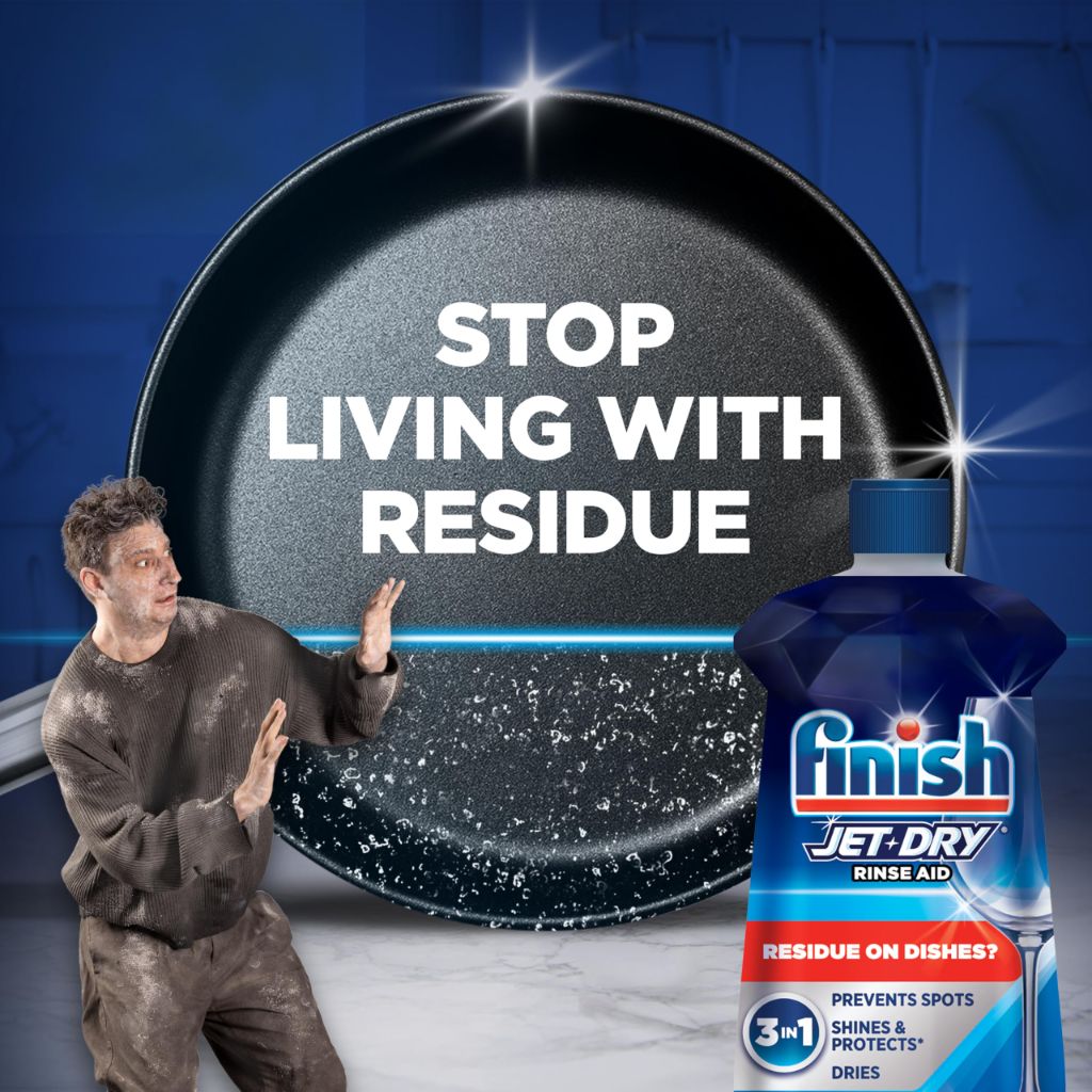 Finish Jet-Dry Dishwasher Rinse Aid, 32 oz, 315 washes