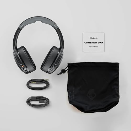 Skullcandy Crusher Evo Wireless Bluetooth Headphones, Noise Isolating - Asphalt