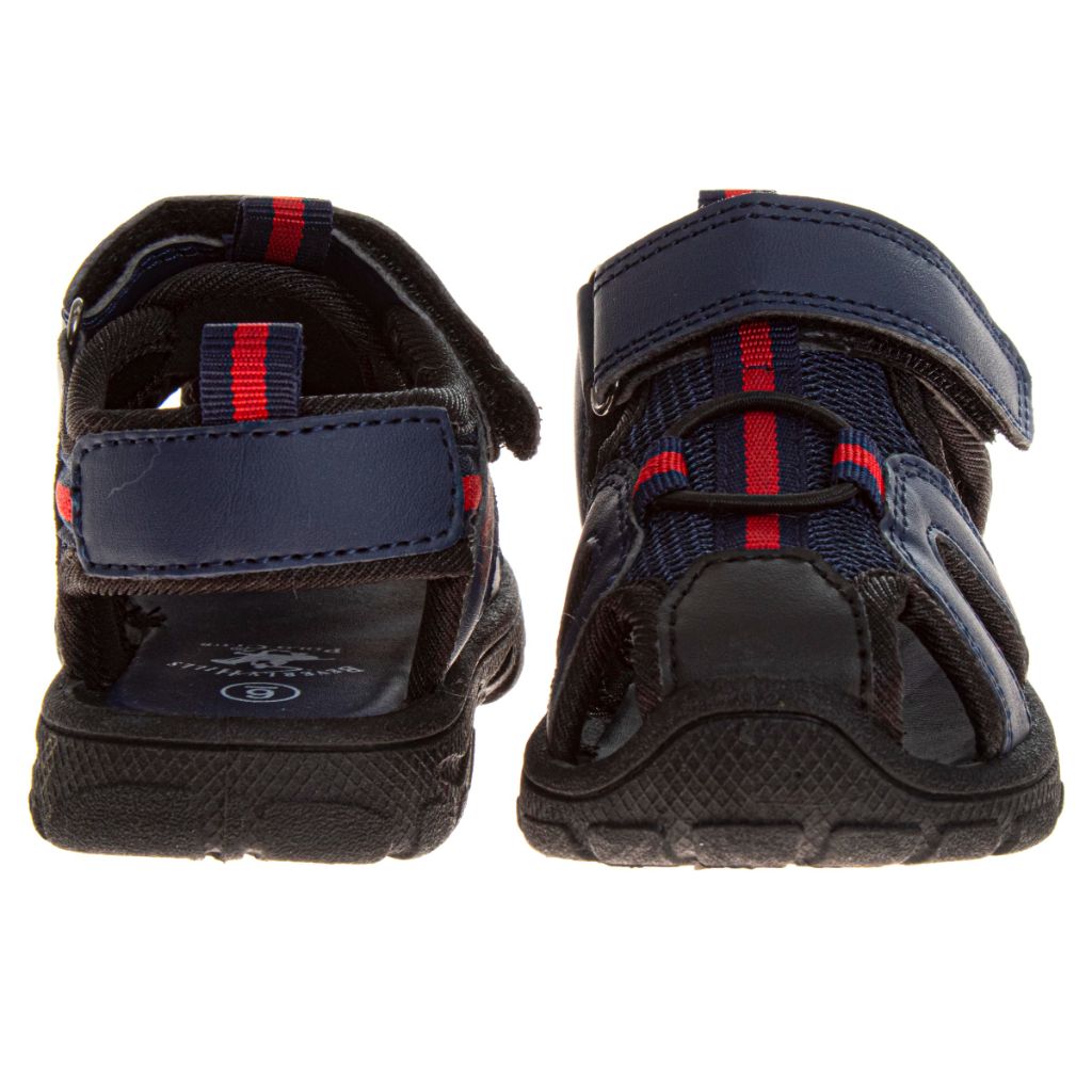 Beverly Hills Polo Club Boy's Athletic Active Close Toe Sport Sandals - Navy, Size 11 Little Kid