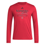 SZ S, Adidas Men's Toronto FC Pre-Game Long Sleeve Soccer T-Shirt, Team Power Red