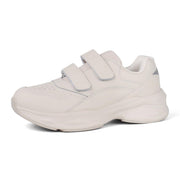 ORTOREX Women Diabetic Leather Shoes Orthopedic Walking Shoes Wide Toe Box Shoes (11,Ivory)