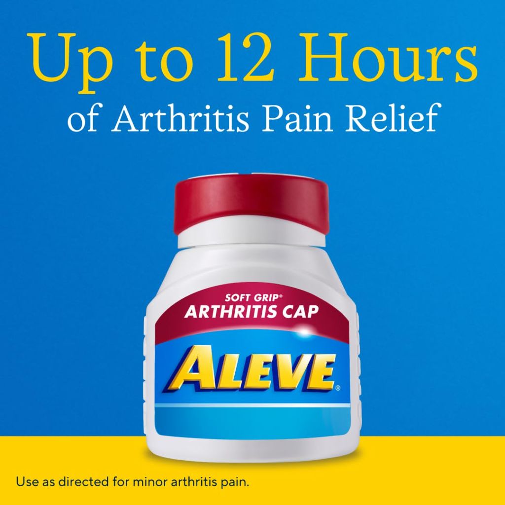 Aleve PM Sleep Aid Plus Pain Reliever Caplets, Naproxen Sodium & Diphenhydramine HCl, Nighttime, 120 Count