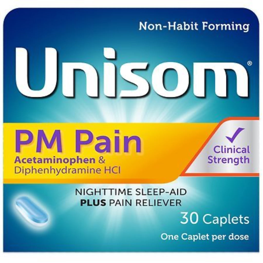 Unisom PM Pain Caplets (30 Ct)  Acetaminphen & Diphenhydramine HCI