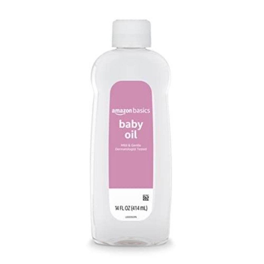 Amazon Basics Baby Oil  Mild & Gentle | Lightly Scented | 14 Fluid Ounces