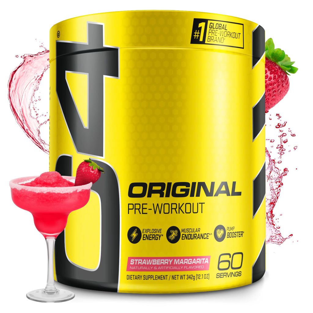 C4 Original Pre Workout Powder Strawberry Margarita, 150mg Caffeine + Beta Alanine + Creatine - 60 Servings