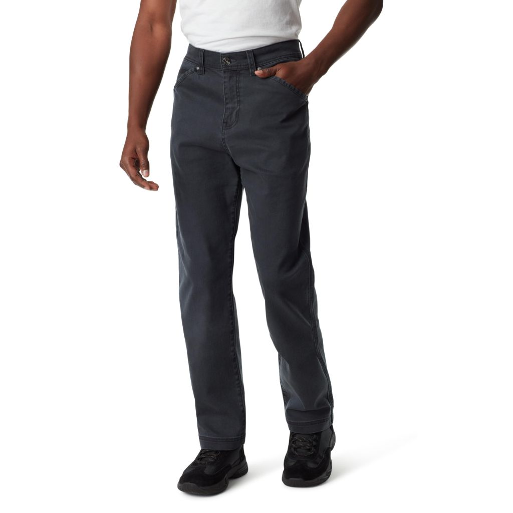 BASS Outdoor Men’s Everyday Straight Leg Pant with 6 Pockets - Black, Size 38