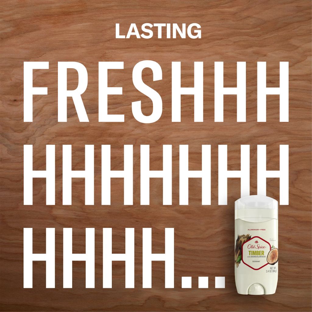 Old Spice Fresher Collection Invisible Solid Men's Deodorant, Timber, 3oz