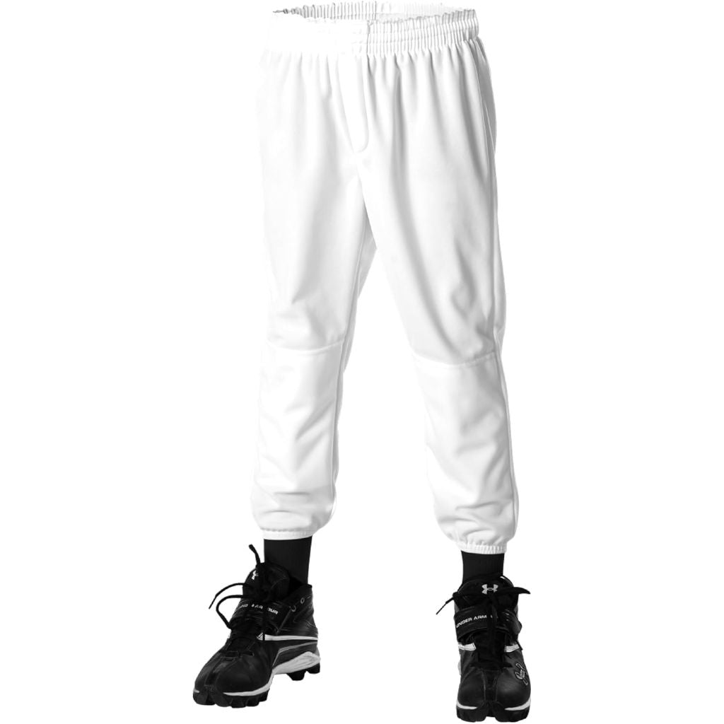 Alleson Athletic Youth Pull-On Baseball Pants - White, Medium